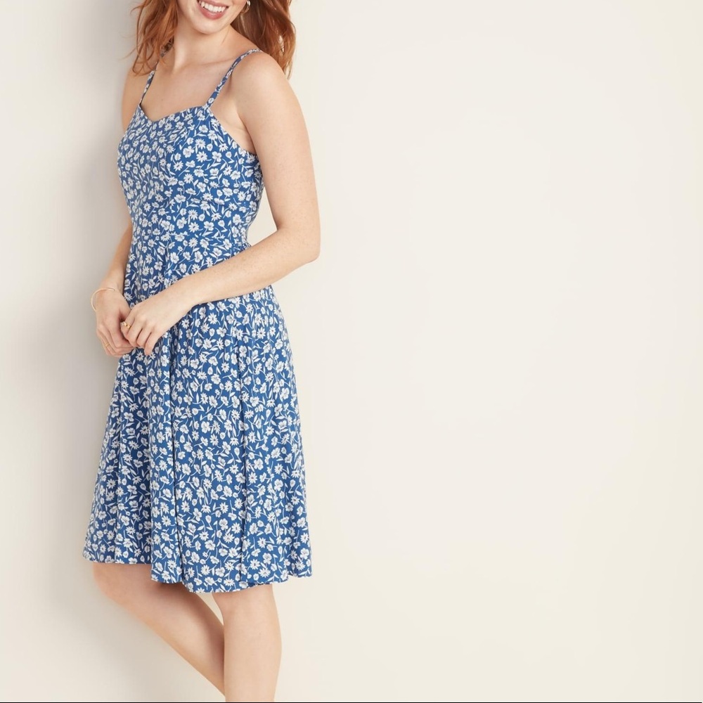 Old Navy Fit & Flare Cami Mini Dress, M